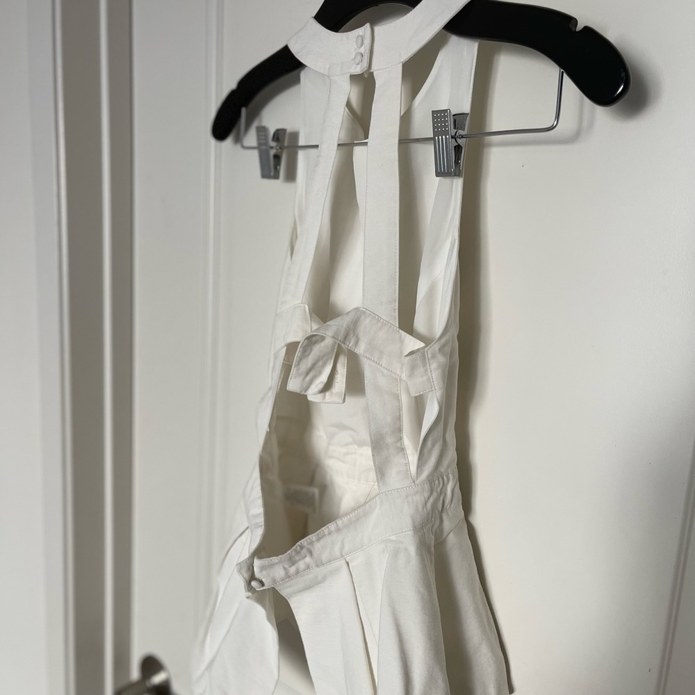 Open back peplum top